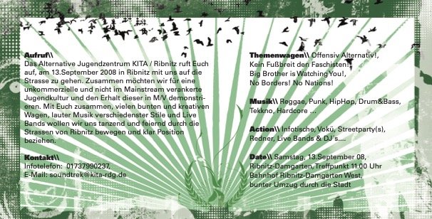 Flyer: Sound Trek — Rückseite